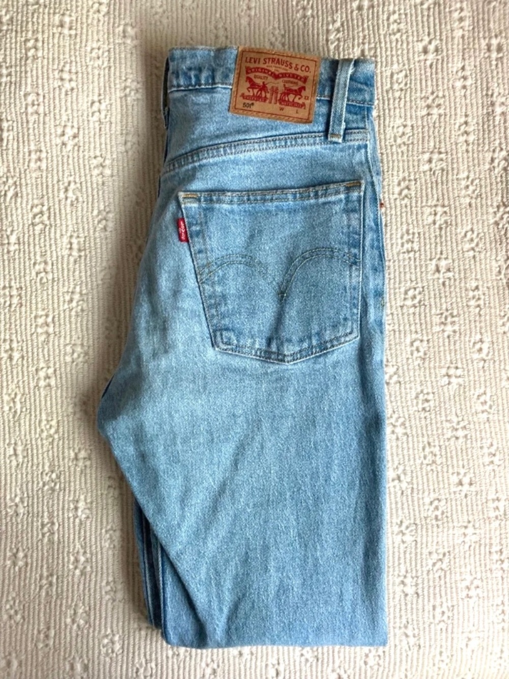 Levi’s 501 original fit jeans, light blue, 26x30